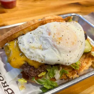 Bruxie Burger (with added egg)