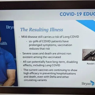 This is when Bryan had a video for their employees comparing Covid 19 to Russian Roulette. Foolish