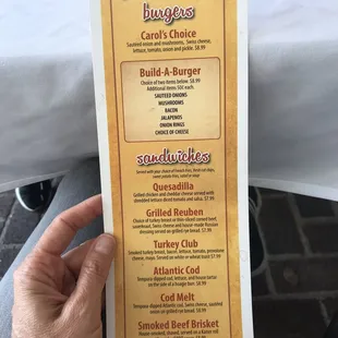 Lunch Menu
