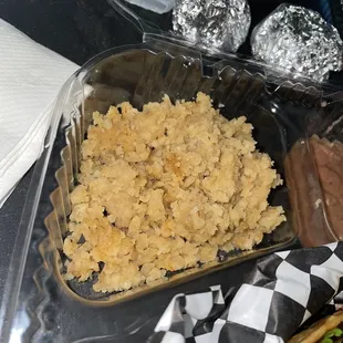 Rice that came with the taco plate