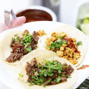 Authentic street tacos