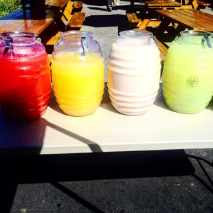 Aguas frescas (fruit drinks)