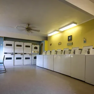 On-site commercial laundry. Many townhomes and several 2-bedroom apartment homes have their own washer/dryer hookup.