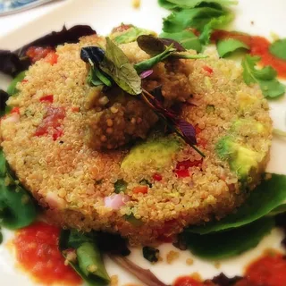 Vegan Organic Quinoa, Grilled Endive and Wheat Berry Salad