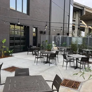 Courtyard facing the building