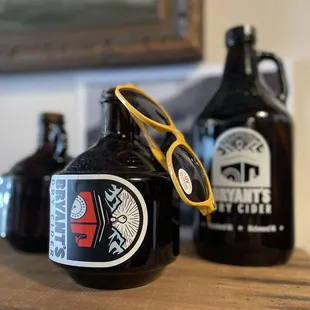 a pair of glasses on a table