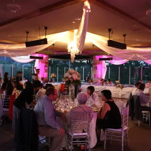 Victoria &amp; Chris' "Up" inspired wedding at Cota de Caza in CA. Their decor included their dog with a 'cone of shame'! haha