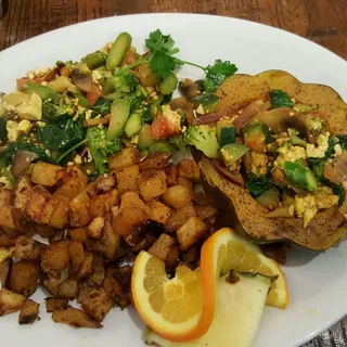 Acorn Squash & Tofu Plate