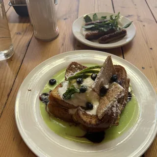 Plain French Toast w/Berries & Cream