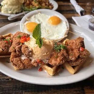 Fried Chicken and Waffle