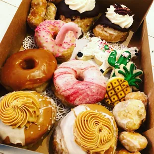 A fun Saturday morning treat box from B&apos;s Bakery!