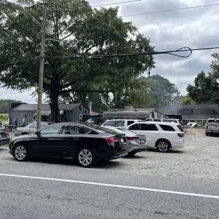 cars parked in a parking lot