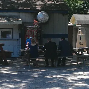 Outdoor dining area