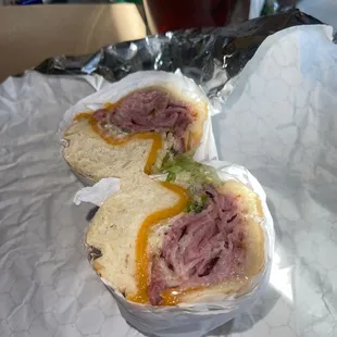 Ham and cheddar