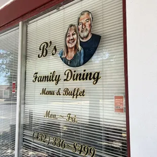 Picture on the entry glass