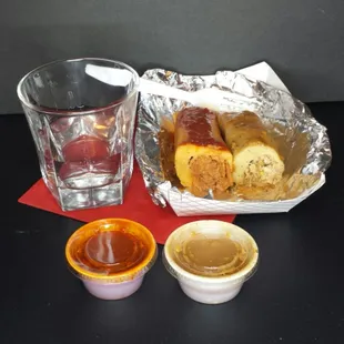 Two kinds of meat, two kinds of sauce. One kind of wonderful.