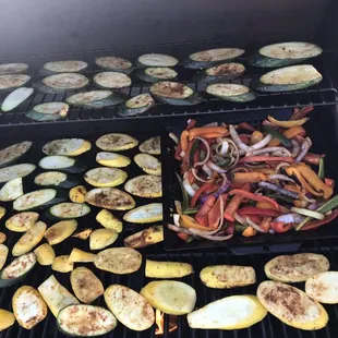 Grilled veggies for the best tacos