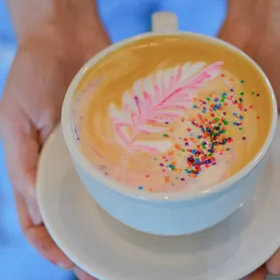 Seasonal Rainbow latte