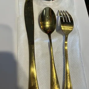 Sturdy Gold utensils!