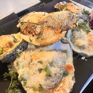 Chargrilled oysters