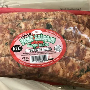 Yummy Hmong sausage.