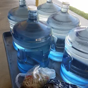 Water refill time and first Papaya salad