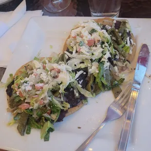 nopales tostadas - missing avocado