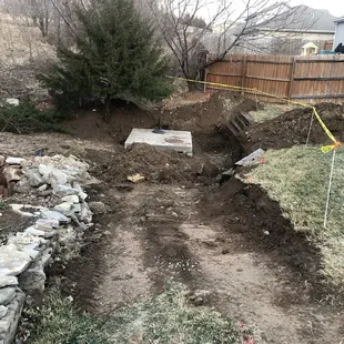 a hole in the ground