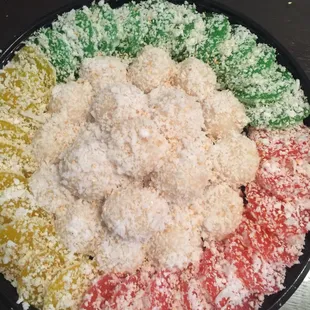 Yema balls and pichi pichi. Yummy