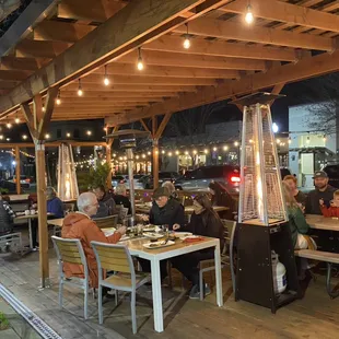 Feel walm and cozy while dining.