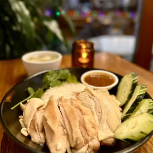 Kao Mun Kai. One of the most popular Thai street food dish. Now available for everyone to enjoy.