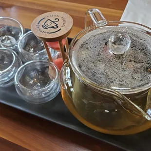 Green tea with watermelon, rose blend