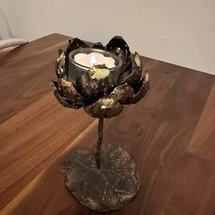Candle on the table