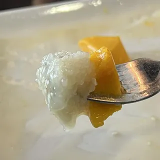sweet rice and mango