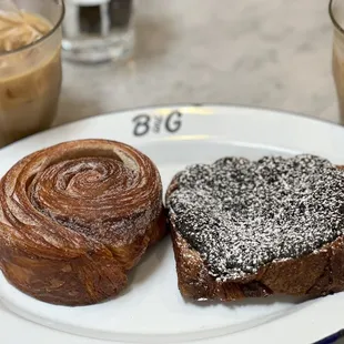 two pastries on a plate