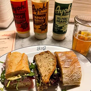 Ham Sandwich, Tuna Sandwich, Italian Sandwich.