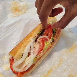 1/2 Bub's Italian Hoagie Sandwich