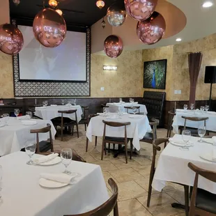 the dining area