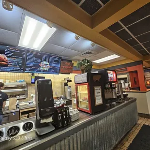 the inside of the restaurant