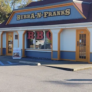 Entrance to the BBQ Den