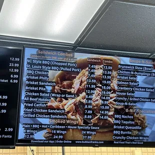 ribs, menu