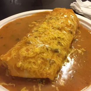 Smothered Chicken Burrito