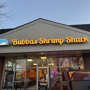 Outside of the restaurant