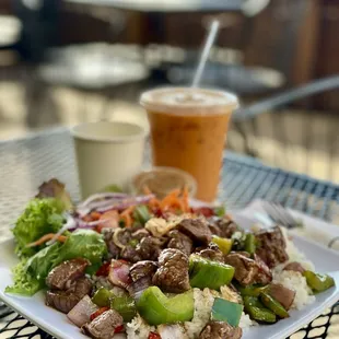 Shakin Beef + Thai Ice Tea