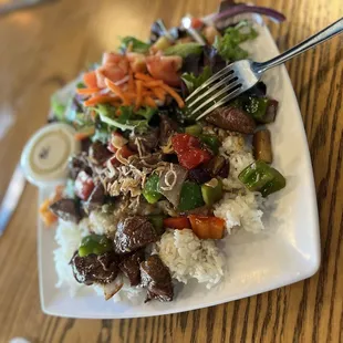 Shaking Beef salad included, delish!