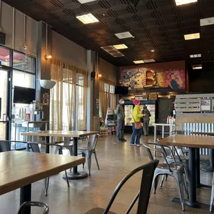 Interior of restaurant