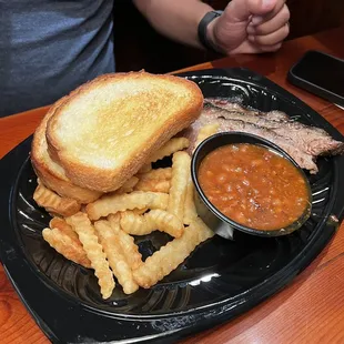Brisket plate two sides
