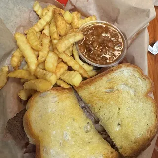 Texas Brisket Sandwich Basket