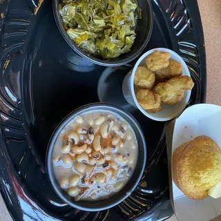Collard Greens with Corn Bread