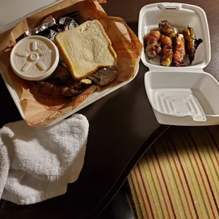 6 small did I say small jalapeno peppers. Bbq pork